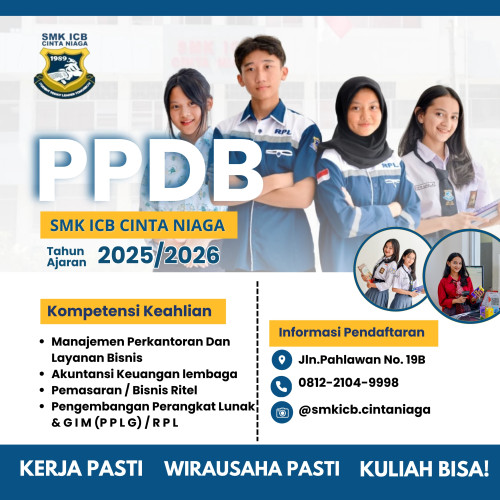 PPDB SMK ICB Cinta Niaga Bandung Tahun Ajaran 2025/26